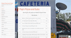 Desktop Screenshot of popspizzaandsubs.com